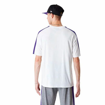 Herren Kurzarm-T-Shirt New Era NBA Colour Block LA Lakers Weiß