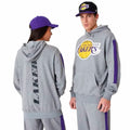 Unisex Sweater mit Kapuze New Era LA Lakers NBA Colour Block Grau