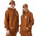 Sweat à capuche unisex New Era League Essentials LA Dodgers Ocre