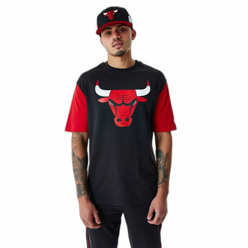 Men’s Short Sleeve T-Shirt New Era NBA Colour Insert Chicago Bulls Black