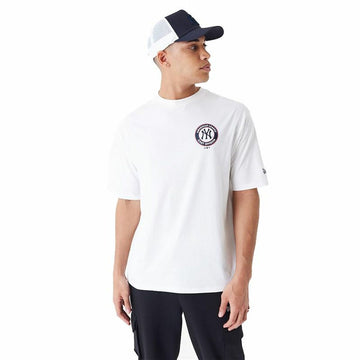 Herren Kurzarm-T-Shirt New Era MLB PLAYER GRPHC OS TEE NEYYAN 60435538 Weiß (L)