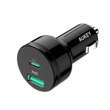 Car Charger Aukey CC-Y7 Black