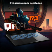 Ordinateur Portable PcCom Revolt 4070 17,3" Intel Core i7-13700HX 32 GB RAM 500 GB SSD Nvidia Geforce RTX 4070 Espagnol Qwerty