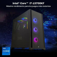 PC de bureau PcCom PCC-IMP3-13700KF-2TB-4070TI-BLK Intel Core i7-13700KF 32 GB RAM 2 TB SSD Nvidia Geforce RTX 4070