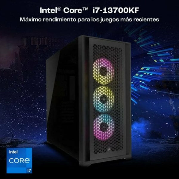 Namizni Računalnik PcCom PCC-ULT-13700KF-4080-BLKW Intel Core i7-13700KF 32 GB RAM 2 TB SSD NVIDIA GeForce RTX 4080