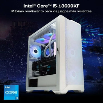 Namizni Računalnik PcCom PCC-IMP3-13600KF-4070-WHT i5-13600KF 32 GB RAM 1 TB SSD Nvidia Geforce RTX 4070