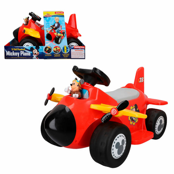 Otroški električni avtomobil Mickey Mouse Baterija Športno letalo 6 V