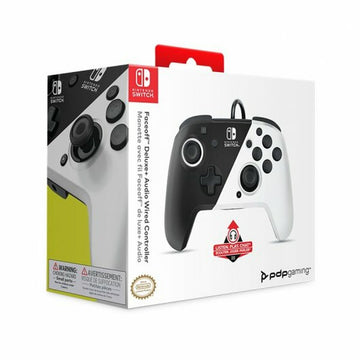 Gaming Controller PDP Faceoff Deluxe Audio Schwarz/Weiß Nintendo Switch