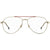 Unisex' Spectacle frame Carrera CARRERA-2020T-J5G Gold Ø 53 mm