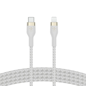 Kabel iz USB-C v Lightning Belkin CAA011BT2MWH 2 m Bela