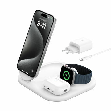 Cordless Charger Belkin WIZ029VFWH White (White) 15 W (15 W)