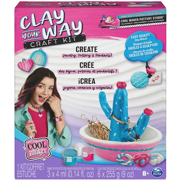 Kit de création de bracelets et colliers Spin Master Clay your way Plastique