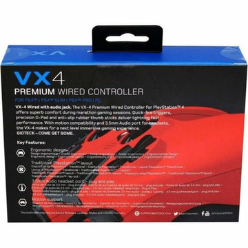 Igralna Konzola GIOTECK VX4PS4-43-MU Rdeča Bluetooth PC