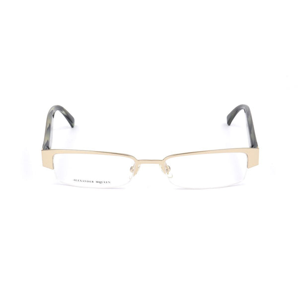 Monture de Lunettes Unisexe Alexander McQueen AMQ-4159-R2E Doré Ø 51 mm