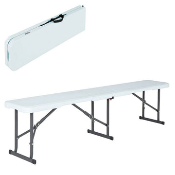 Banc Lifetime Blanc Pliable 183 x 42 x 29 cm