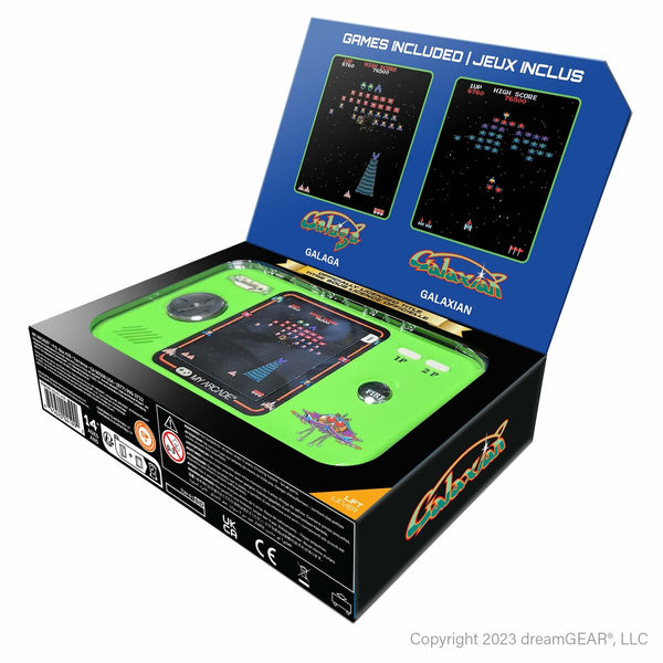 Tragbare Spielekonsole My Arcade Pocket Player PRO - Galaga Retro Games grün