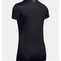 Women’s Short Sleeve T-Shirt Under Armour Tech SSV Solid Black