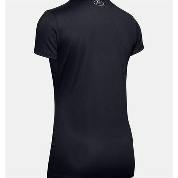 Damen Kurzarm-T-Shirt Under Armour Tech SSV Solid Schwarz