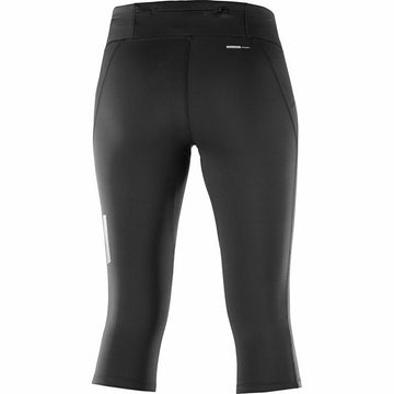 Sport leggings for Women Salomon Agile Mid Tight Black