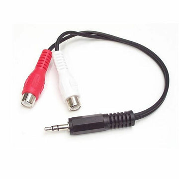 Câble Audio Jack vers RCA Startech MUMFRCA Noir 0,15 m