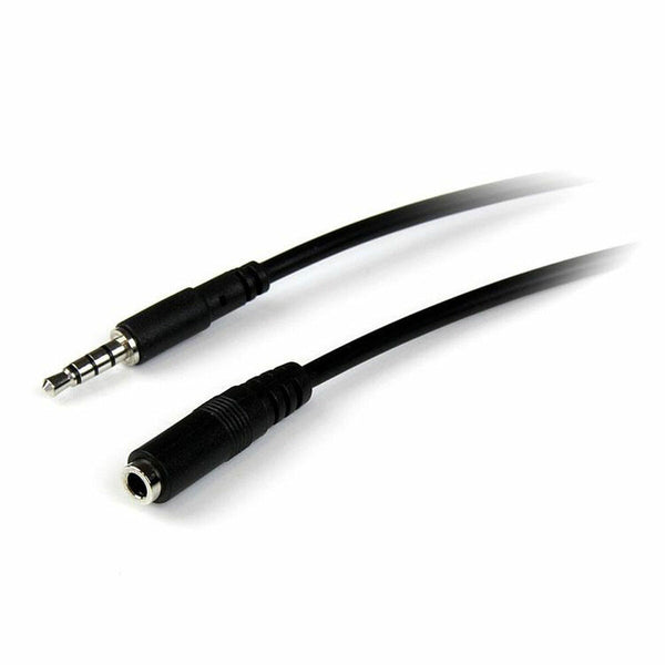 Podaljševalni Jack Kabel (3,5 mm) Startech MUHSMF2M             (2 m) Črna