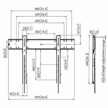 Support de TV Vogel's 7368000 55" 100 kg