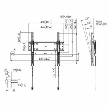 Support de TV Vogel's PFW 4510 55" 50 kg