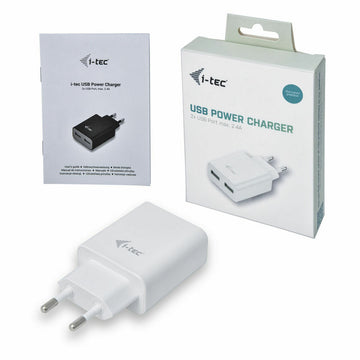 Chargeur Voiture Mur i-Tec CHARGER2A4W Blanc