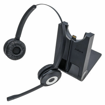 Headphones with Microphone Jabra Pro 920 Duo Black