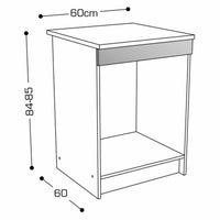 Occasional Furniture Grey 60 x 60 x 85 cm