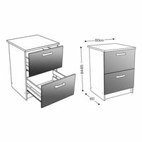 Occasional Furniture White 60 x 60 x 85 cm