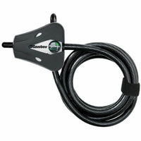 Kabel mit Vorhängeschloss Master Lock 204451 Schwarz