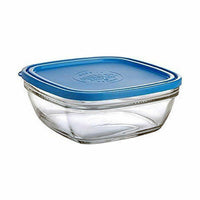 Hermetic Lunch Box Duralex Freshbox Blue Squared (23 x 23 x 9 cm) (3 L)