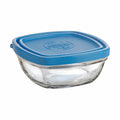 Hermetic Lunch Box Duralex Freshbox Blue Squared (300 ml) (11 x 11 x 5 cm)