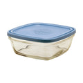 Hermetic Lunch Box Duralex Freshbox Blue Squared (17 x 17 x 7 cm) (1,15 L)