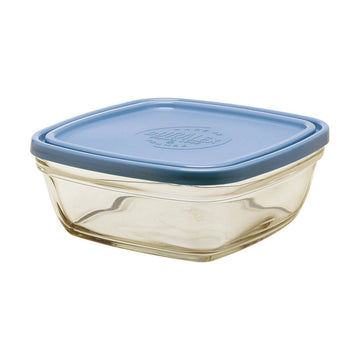 Boîte à lunch hermétique Duralex Freshbox Bleu Carré (17 x 17 x 7 cm) (1,15 L)