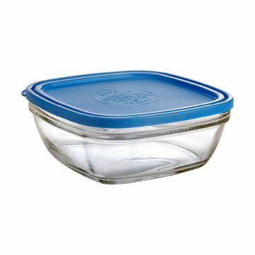 Hermetic Lunch Box Duralex Freshbox Blue Squared (2 L) (20 x 20 x 8 cm)