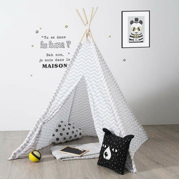 Magasin de campagne Atmosphera Chevron Étui Tipi (120 x 120 x 160 cm)