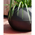 Plant pot Riviera Black Plastic Circular Ball Ø 50 cm
