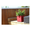 Plant pot Riviera Red Plastic Squared 40 x 40 cm
