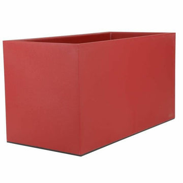 Plant pot Riviera 80 x 40 cm Red Plastic Squared