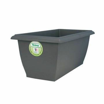 Planter Riviera Evolution 80 x 40 x 32 cm Grey Plastic