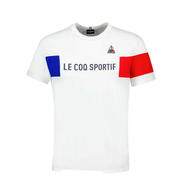 Men’s Short Sleeve T-Shirt TRI TEE SS Nº1 M NEW OPTCAL  Le coq sportif 2310012 White