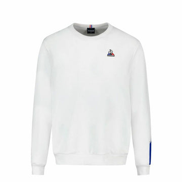 Sweat sans capuche unisex Le coq sportif Tri Crew N°1 New Optical Blanc