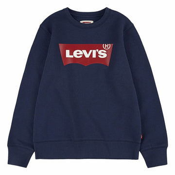 Kinder-Sweatshirt Levi's Batwing Weiß Dunkelblau