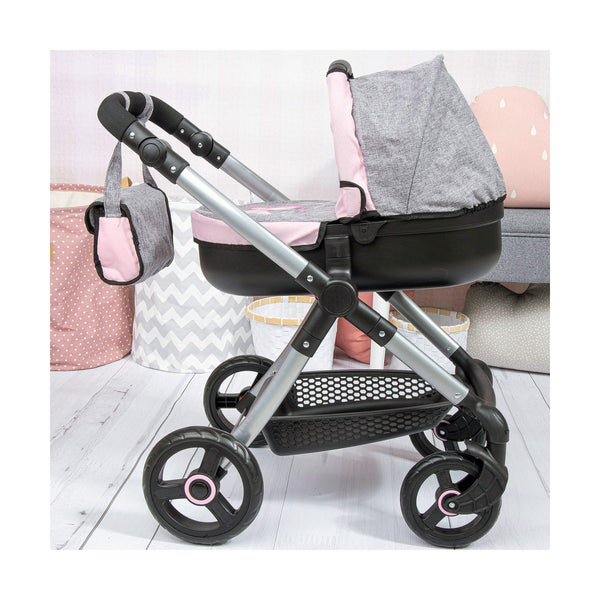 Poussette pour poupées Reig Stule Pram Gris 63 cm