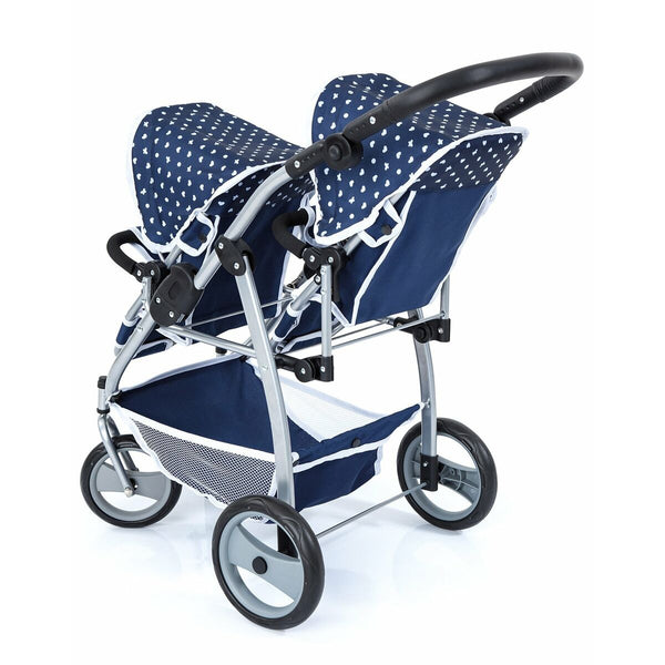 Doll Stroller Reig Tandem Blue 73 x 63 x 46 cm