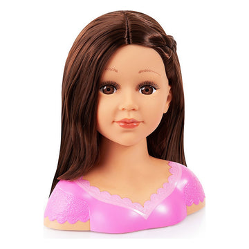Doprsni kip Reig Charlene Super Model Oblikovanje las in ličenje Rjava lasulja