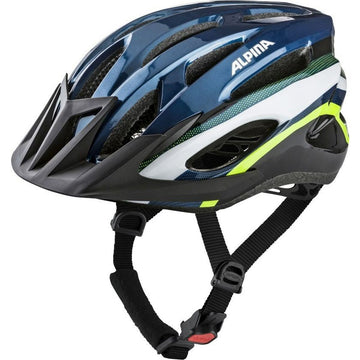 Adult's Cycling Helmet Alpina MTB17 Yellow Blue Green 54-58 cm