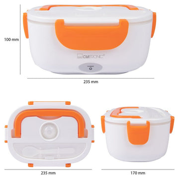 Boîte à lunch Clatronic LB 3719 Orange Blanc/Orange Plastique Rectangulaire 1,7 L